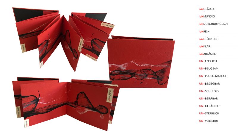 alt="UN 1" – Artist Book by Marlen Wagner, some impressions">