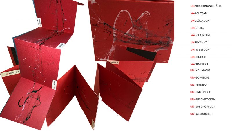 alt="UN 2" – Artist Book by Marlen Wagner, some impressions">